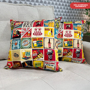Kit 2 Capas de Almofadas Las Vegas 45x45cm Cama inBox
