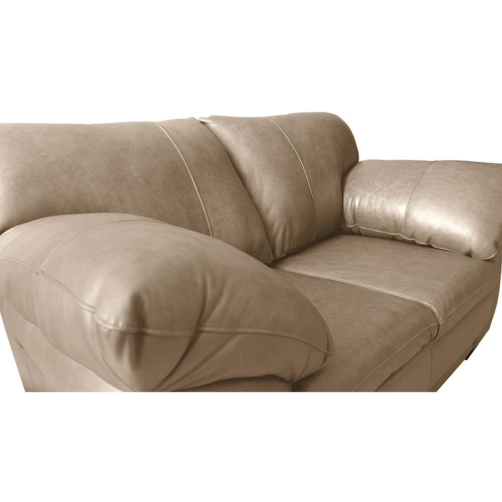 Sofá de Couro Legítimo Cama inBox Monterrey