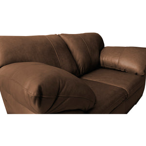 Sofá de Couro Legítimo Cama inBox Monterrey
