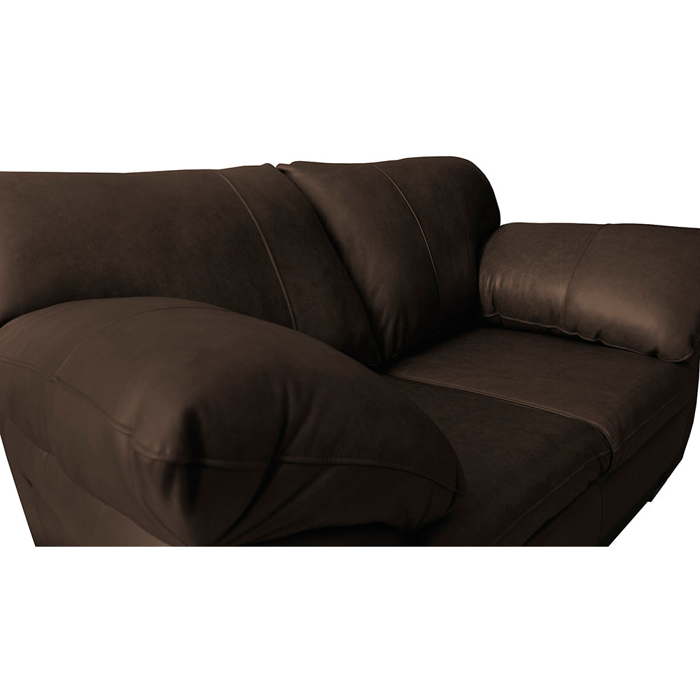 Sofá de Couro Legítimo Cama inBox Monterrey