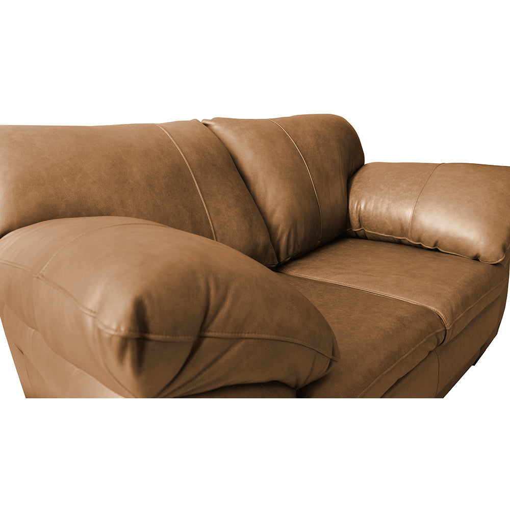 Sofá de Couro Legítimo Cama inBox Monterrey