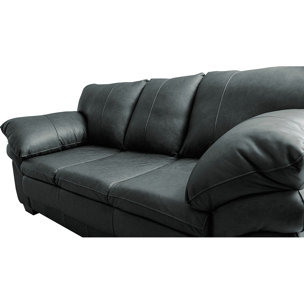 Sofá de Couro Legítimo Cama inBox Monterrey