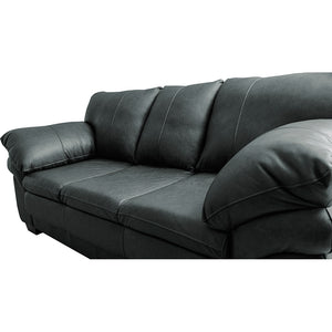 Sofá de Couro Legítimo Cama inBox Monterrey