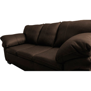 Sofá de Couro Legítimo Cama inBox Monterrey