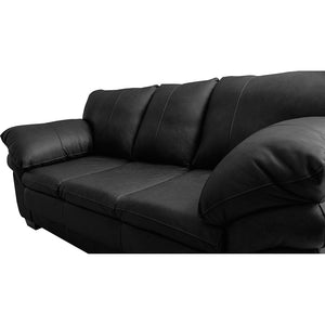 Sofá de Couro Legítimo Cama inBox Monterrey