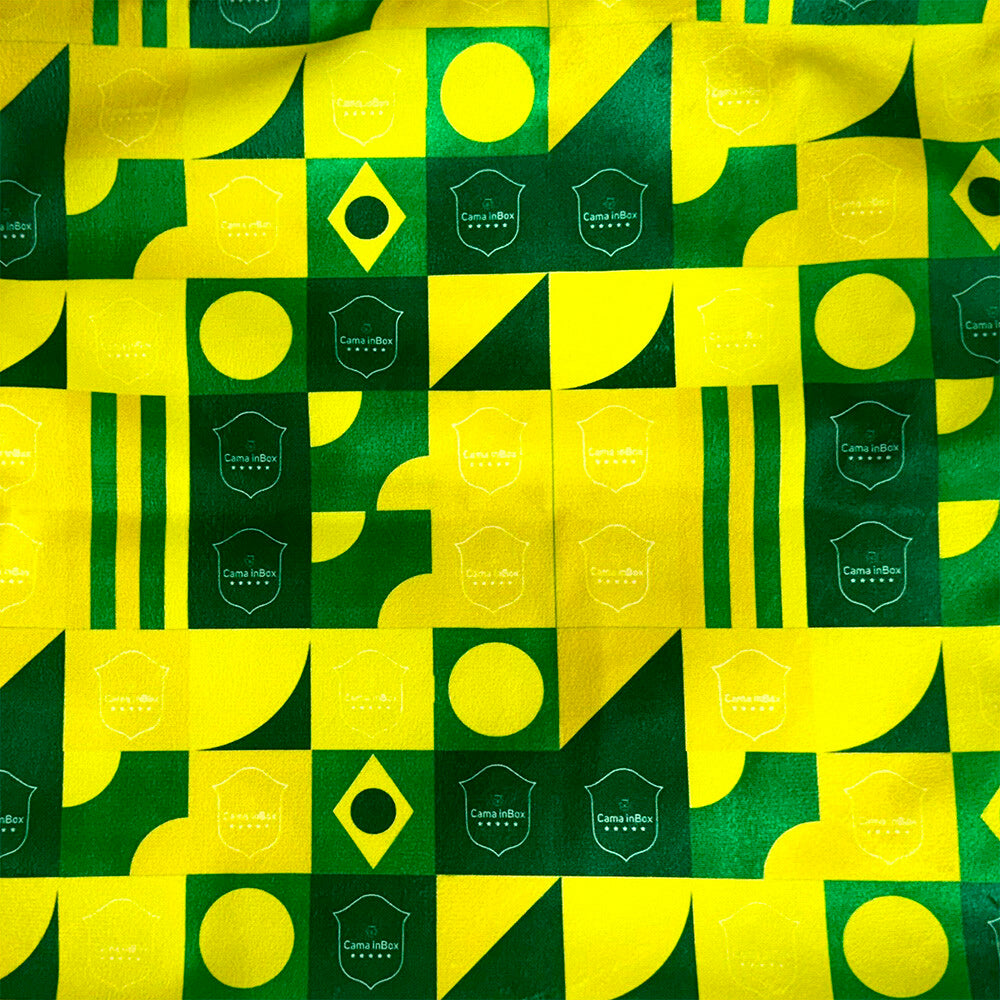 Almofadas Kit Plumie de 45x45cm 2 Uni Estampadas Brasil Cama inBox