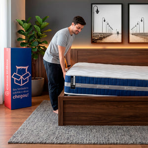 Colchão Serena Boost Tech de Molas Ensacadas a Vácuo Cama inBox