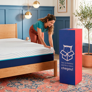 Colchão de Molas Ensacadas a Vácuo Boost Tech Memory Fresh Waterfall Cama inBox