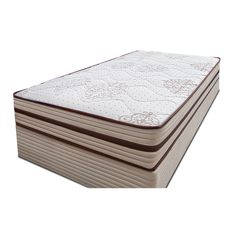 Cama Box Livity com Molas Ensacadas Bege Cama inBox