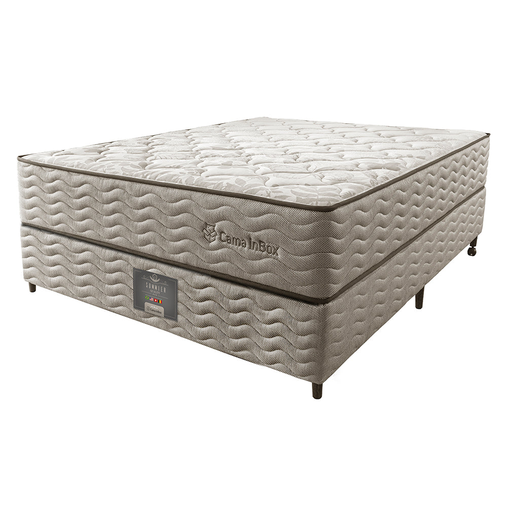 Cama Box Colchão Euro + Box Molas Ensacadas Cama inBox Ocean