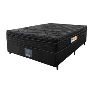 Cama Box Colchão OrtoFirm Black + Box One Face Espuma D33