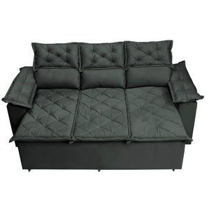 Conjunto de Sofá 3 e 2 Lugares Retrátil e Reclinável Cama inBox Compact