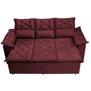 Conjunto de Sofá 3 e 2 Lugares Retrátil e Reclinável Cama inBox Compact