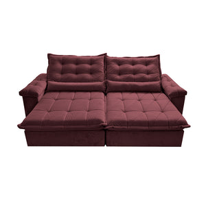 Sofá Retrátil e Reclinável Big Fresh com SoftGel D40 Velupluma Cama inBox