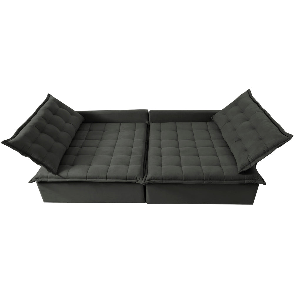 Sofá Sem Caixa Retrátil Reclinável Cama inBox Versátil com Pillow Top e Molas Velusoft