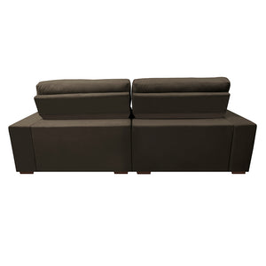 Sofá Retrátil e Reclinável com Molas Ensacadas Cama inBox Master 2,92m Tecido Suede