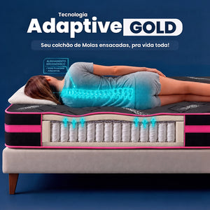 Colchão de Molas Ensacadas a Vácuo Pink Cama inBox