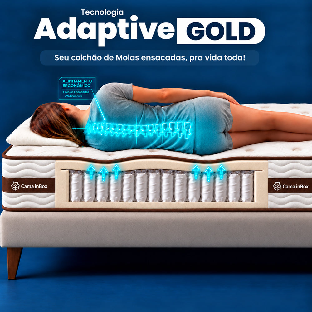 Colchão de Molas Ensacadas a Vácuo Wood Cama inBox