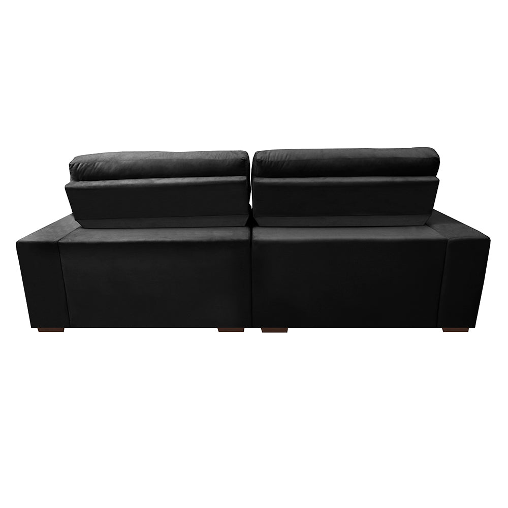 Sofá Retrátil e Reclinável com Molas Ensacadas Cama inBox Master 2,92m Tecido Suede