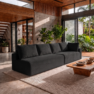 Sofá de Canto Modular Vibe Esquerdo 2,70m x 1,70m Xpand Tech Tecido Velourê Cama inBox