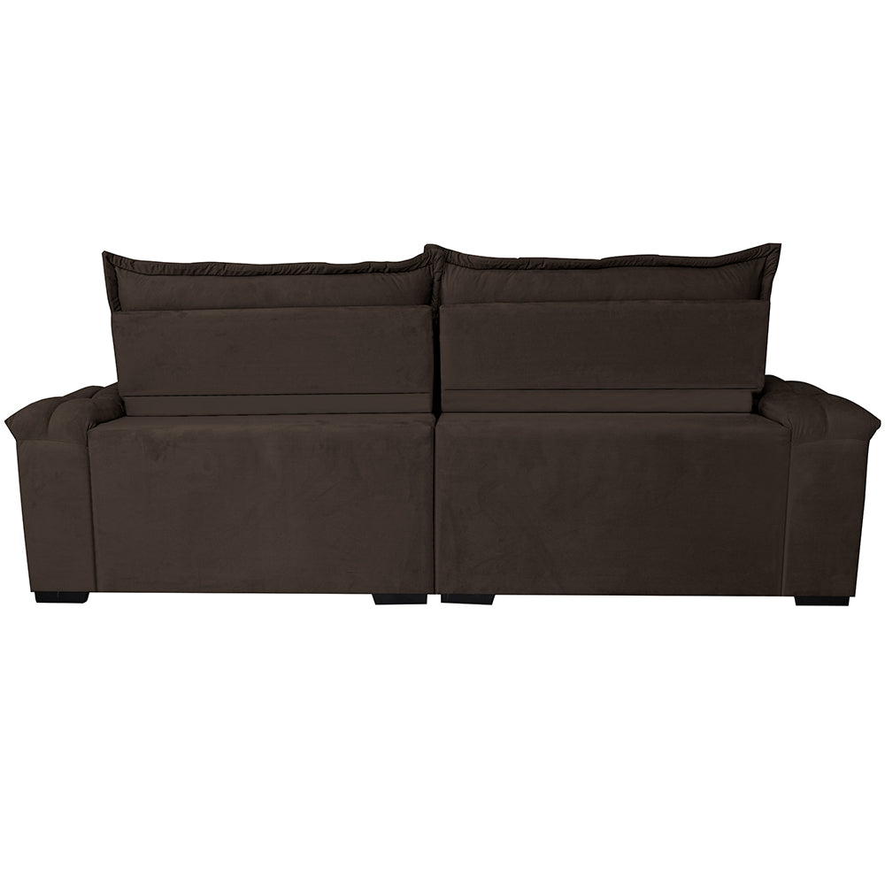 Sofá Retrátil e Reclinável Big Fresh com SoftGel D40 Velupluma Cama inBox