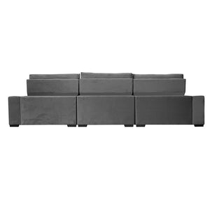 Sofá Retrátil e Reclinável Cama inBox Big Puffer com SoftGel D40 Velupluma