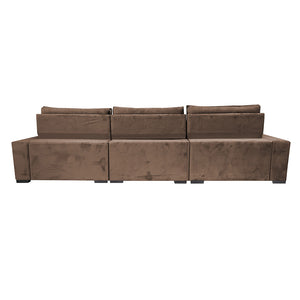 Sofá Retrátil e Reclinável 3,55m Cama inBox Big Star com SoftGel D40 Velupluma