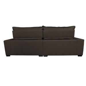 Sofá de Courino Retrátil e Reclinável Cama inBox Bourbon SoftGel D40