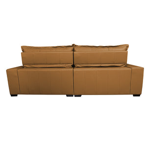 Sofá de Courino Retrátil e Reclinável Cama inBox Bourbon SoftGel D40
