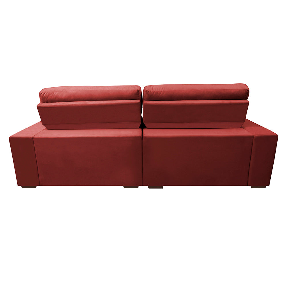 Sofá Retrátil e Reclinável com Molas Ensacadas Cama inBox Master 2,92m Tecido Suede