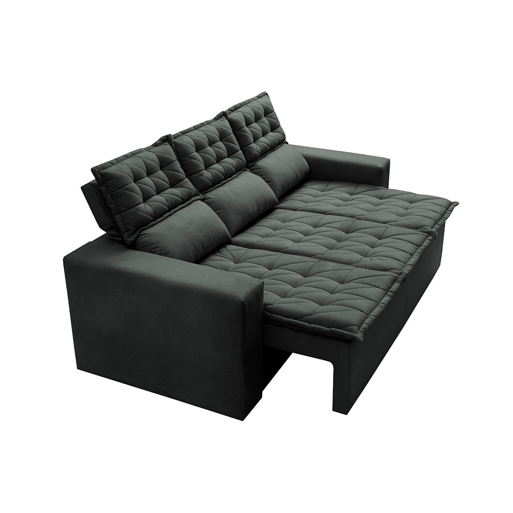 0 - Sofá 3 Lugares Retrátil e Reclinável Cama inBox Slim 2,00m Ve