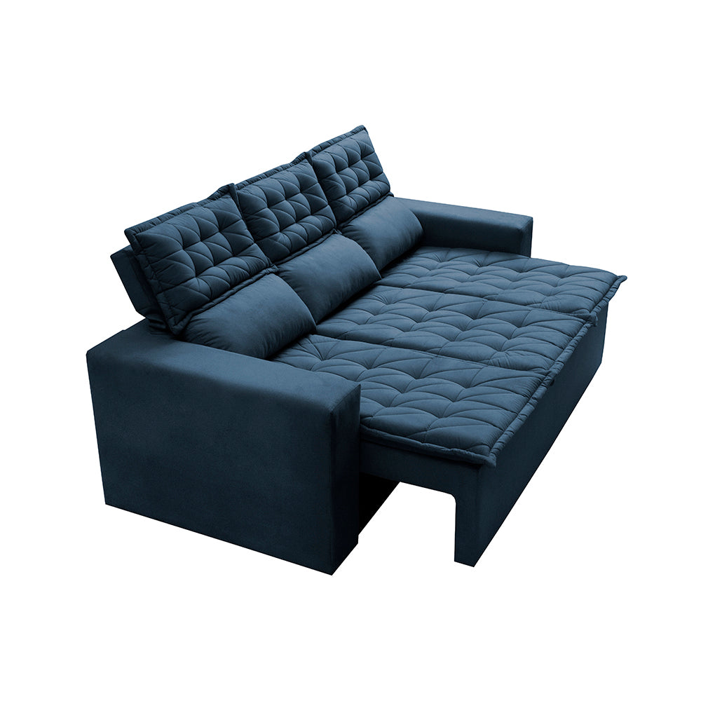 0 - Sofá 3 Lugares Retrátil e Reclinável Cama inBox Slim 2,00m Ve