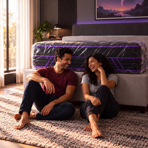 Colchão de Molas Ensacadas a Vácuo Purple Cama inBox