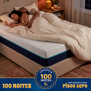 Colchão de Molas Ensacadas a Vácuo Boost Tech Memory Fresh Waterfall Cama inBox