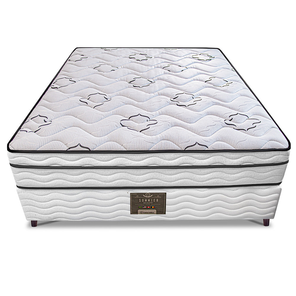 Cama Box Moderne One Face Espuma D45 Branco Cama inBox