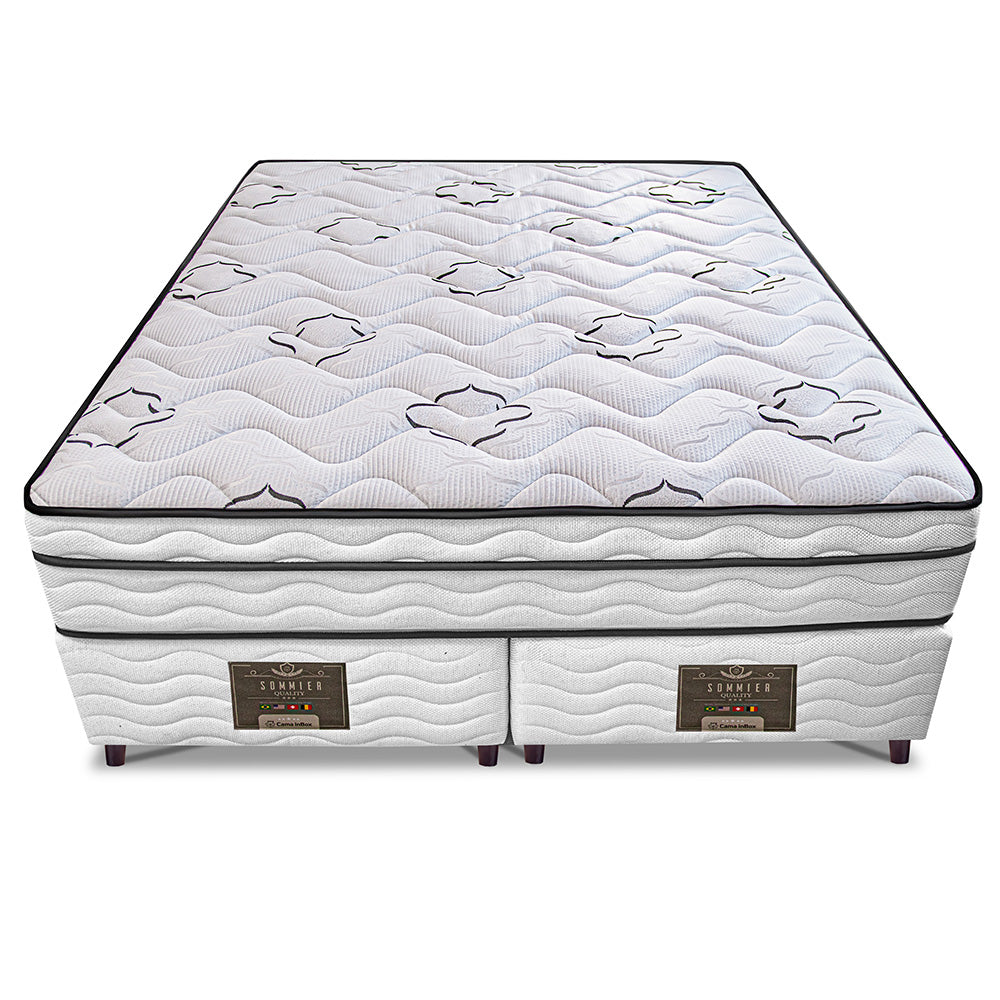 Cama Box Moderne One Face Espuma D45 Branco Cama inBox
