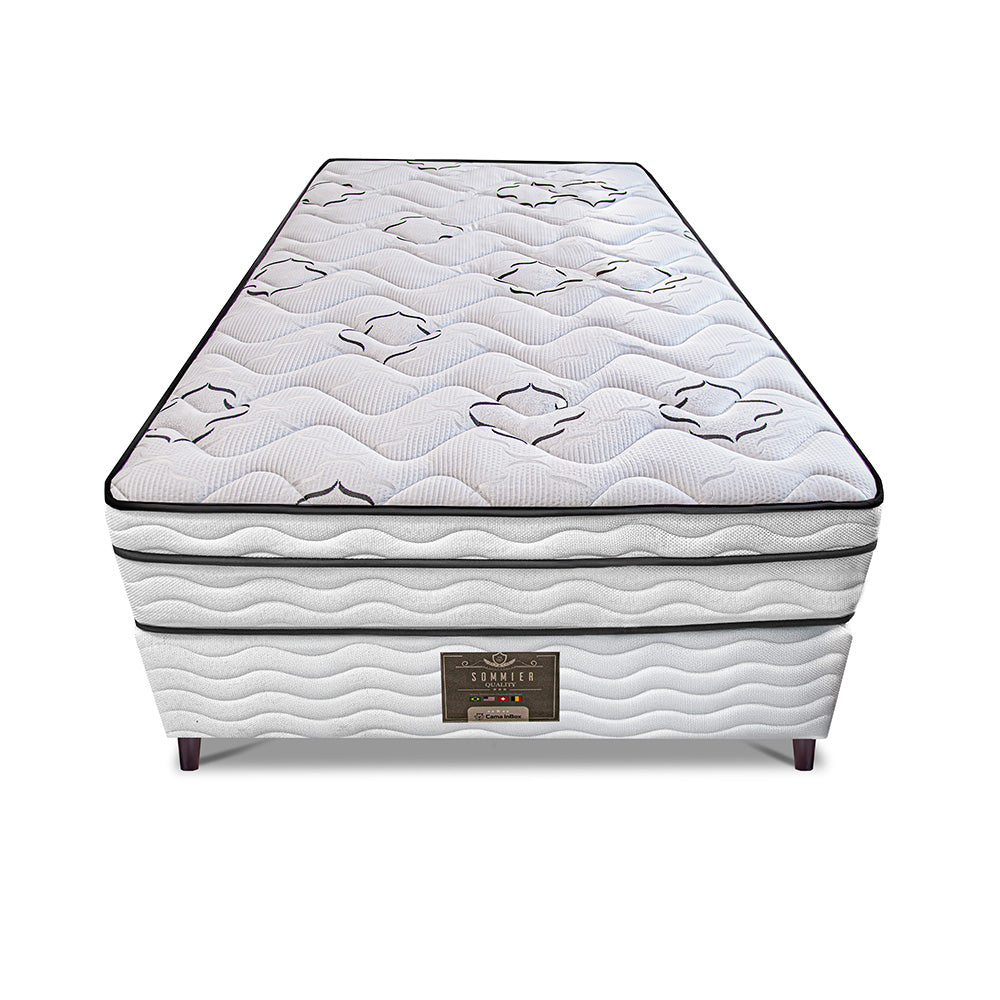 Cama Box Moderne One Face Espuma D45 Branco Cama inBox