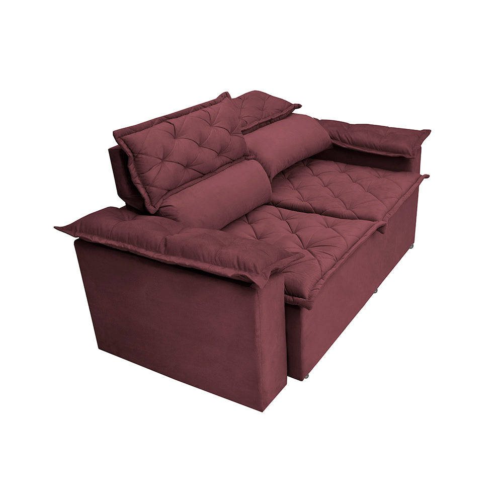 Conjunto de Sofá 3 e 2 Lugares Retrátil e Reclinável Cama inBox Compact