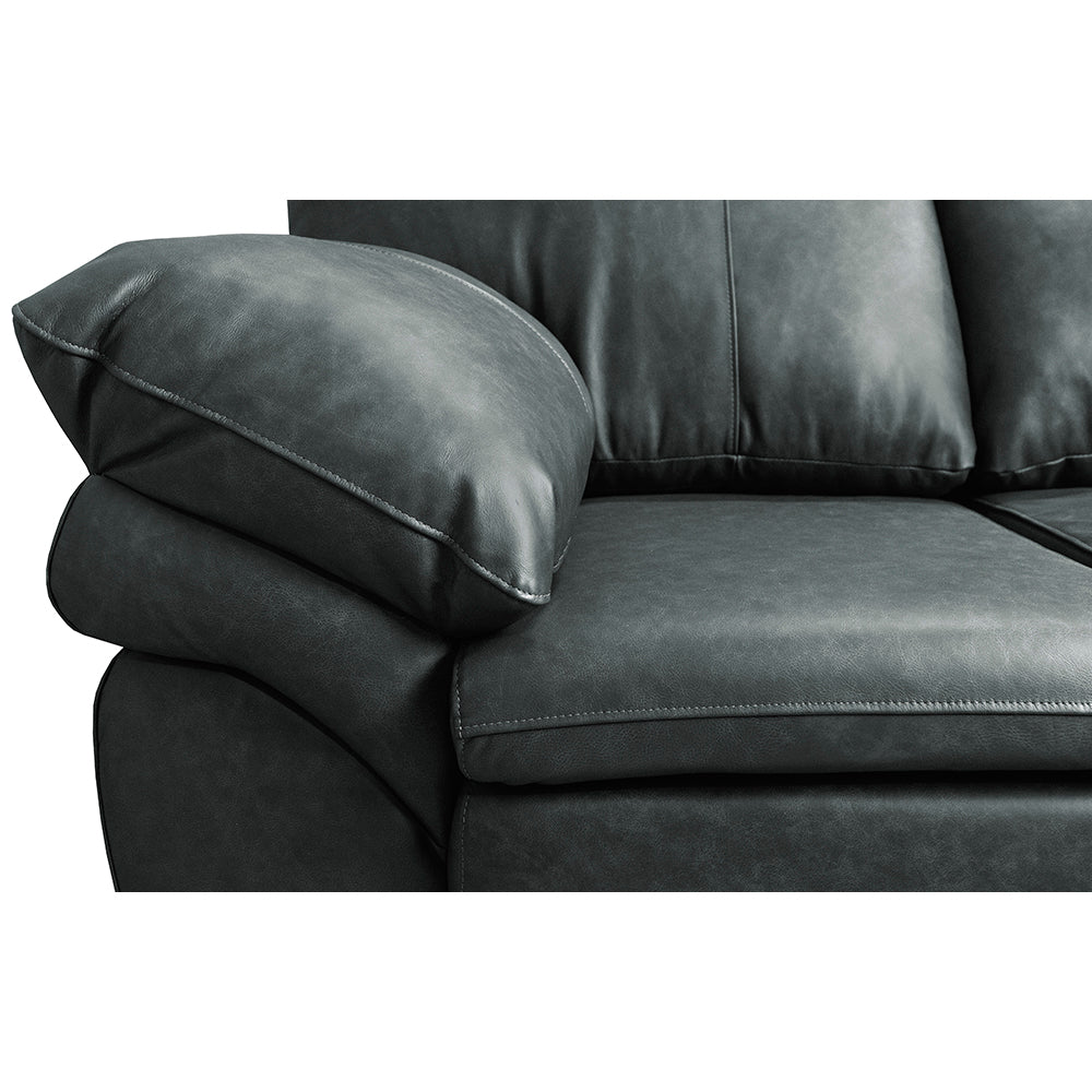 Sofá de Couro Legítimo Cama inBox Monterrey