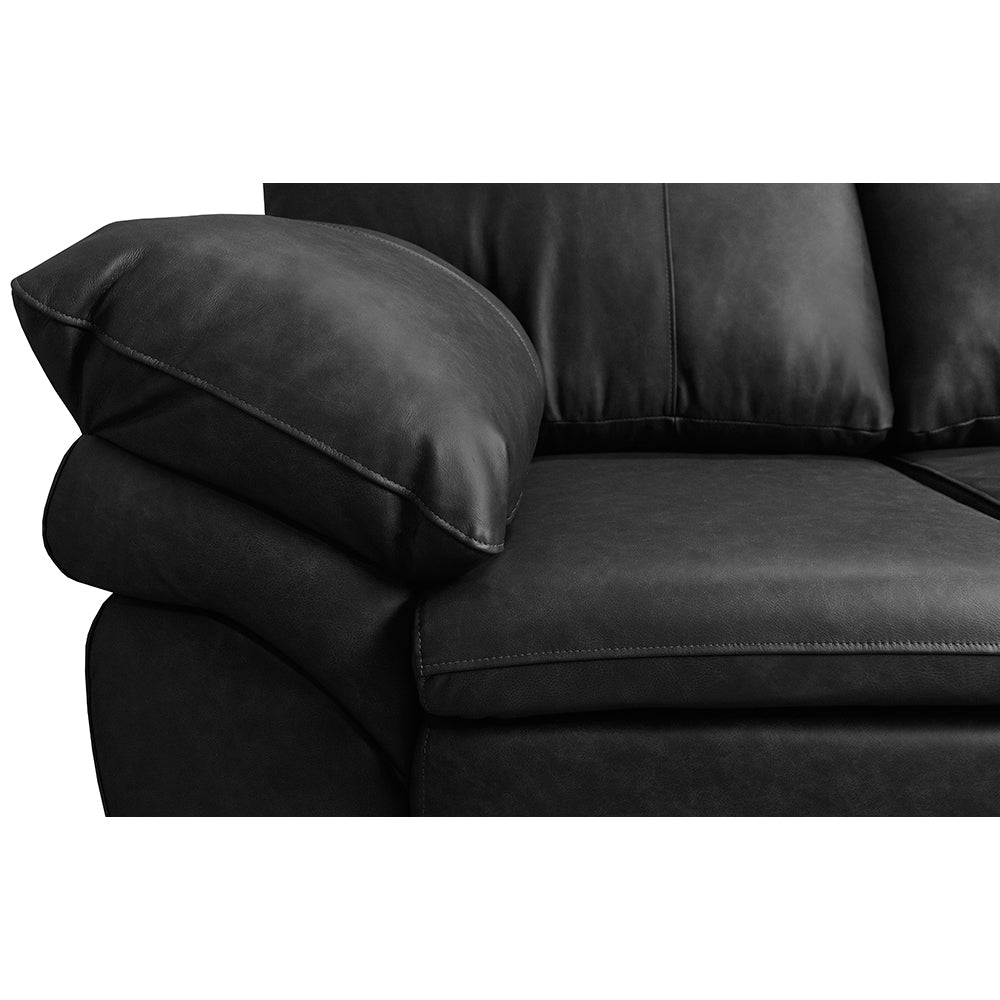 Sofá de Couro Legítimo Cama inBox Monterrey
