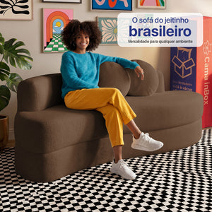 Sofá Cama Cosi 1,88m Xpand Tech a Vácuo Cama inBox
