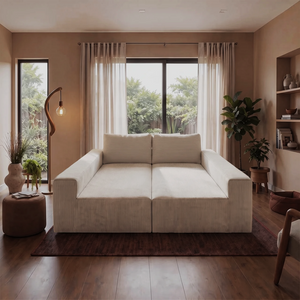 Sofá de Canto Modular Vibe Esquerdo 2,70m x 1,70m Xpand Tech Tecido Velourê Cama inBox