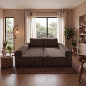 Sofá de Canto Modular Vibe Esquerdo 2,70m x 1,70m Xpand Tech Tecido Velourê Cama inBox