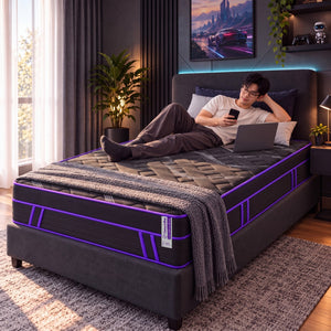 Colchão de Molas Ensacadas a Vácuo Purple Cama inBox
