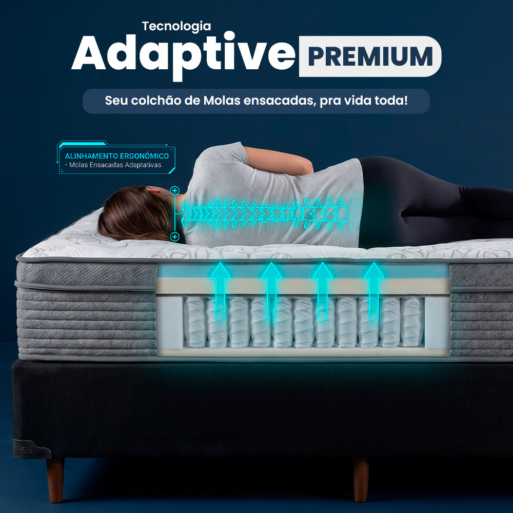 Colchão Refúgio Boost Tech de Molas Ensacadas Cama inBox