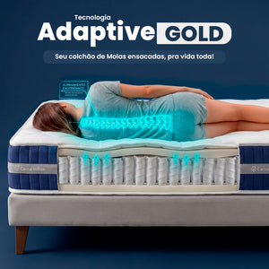 Colchão Serena Boost Tech de Molas Ensacadas a Vácuo Cama inBox