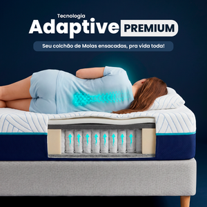 Colchão de Molas Ensacadas a Vácuo Boost Tech Memory Fresh Waterfall Cama inBox