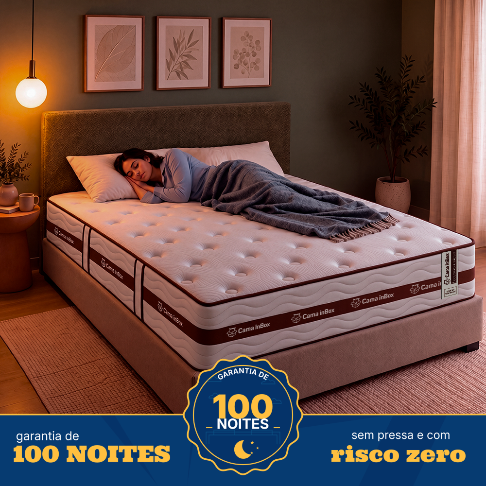 Colchão de Molas Ensacadas a Vácuo Wood Cama inBox