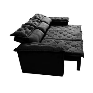 Conjunto de Sofá 3 e 2 Lugares Retrátil e Reclinável Cama inBox Compact