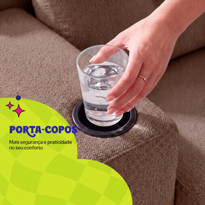 Sofá Cama Nami Xpand Tech a Vácuo Bouclê Cama inBox
